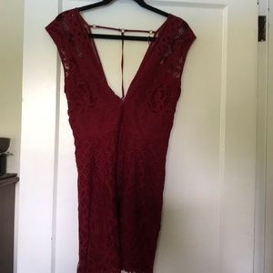 Free people maroon tunic top